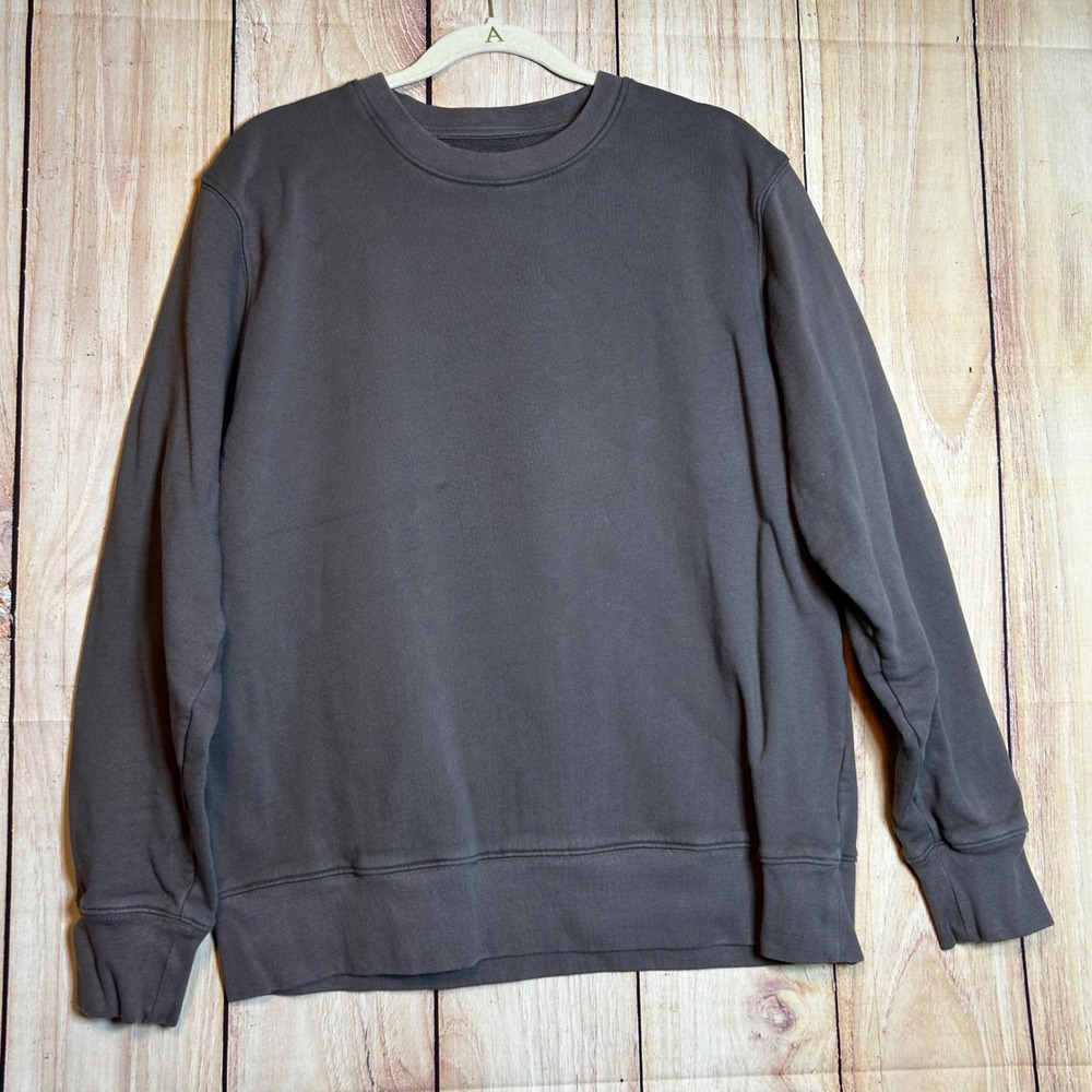 MeUndies Sweatshirt Mens Large Gray Crewneck Pullover‎ Loungewear